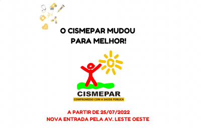 Novo endereço de entrada do Cismepar